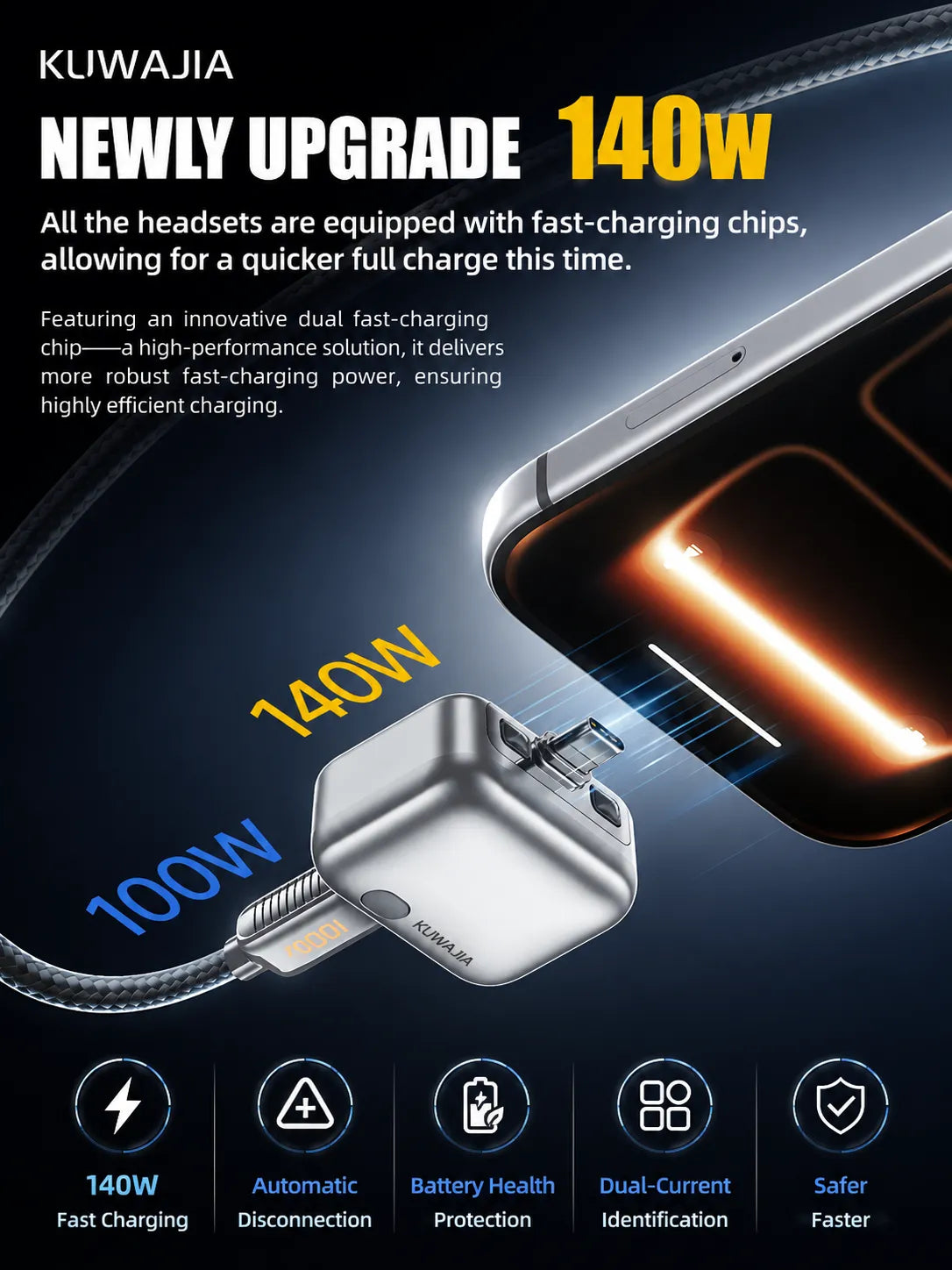 KUWAJIA Type-C Auto Eject Charging Protector